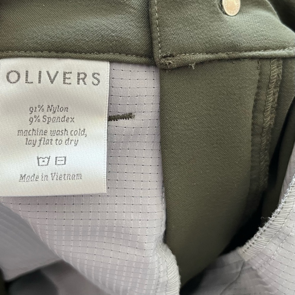 OLIVERS ARMY GREEN PANTS EFFORTLESS MINIMAL STYLISH GQ CASUAL CLASSIC - Picture 4 of 8